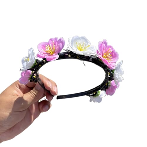 Elegantes Blumen-Haarband, realistisches Blumen-Stirnband für Mädchen, Trendmodell, Show, Auftritte, Hochzeit, Party, Schmuck Elegantes Blumen-Haarband, realistisches Blumen-Stirnband für Mädchen, Trendmodell, Show, Auftritte, Hochzeit, Party, Schmuck von RETUOLWAG