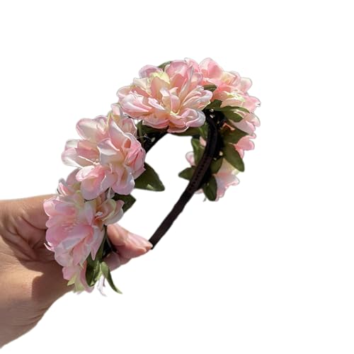 Elegantes Blumen-Haarband, realistisches Blumen-Stirnband für Mädchen, Trendmodell, Show, Auftritte, Hochzeit, Party, Schmuck Elegantes Blumen-Haarband, realistisches Blumen-Stirnband für Mädchen, Trendmodell, Show, Auftritte, Hochzeit, Party, Schmuck von RETUOLWAG