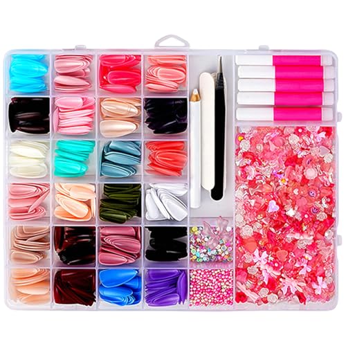 Falsche Nägel Tipps Kits Mix Geformte Nägel Kunst Charme Cartoon Charm Manicure Supplies Kunstdekorationen Für Frauen Mischen Geformte Reize Cartoon Charms False Tipps Dekorationen von RETUOLWAG