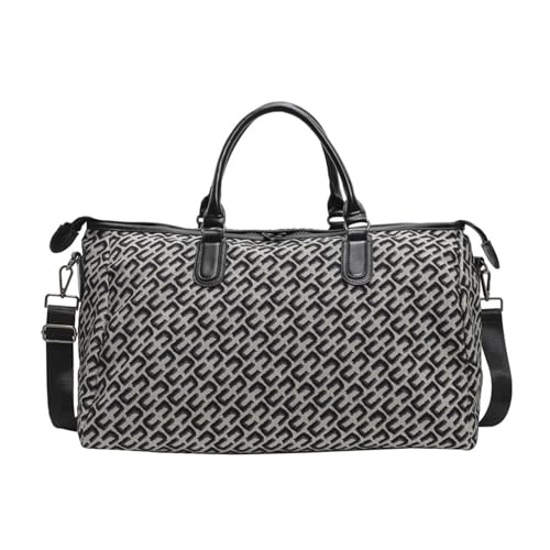 Handtasche für Damen, große Reisetasche, Sporttasche, Fitness-Tasche mit Reißverschlüssen, für Reisen, unverzichtbar, Schultertasche für Freizeit und Arbeit, Farbe: Schwarz Handtasche für Damen, große Reisetasche, Sporttasche, Fitness-Tasche mit Reißverschlüssen, für Reisen, unverzichtbar, Schultertasche für Freizeit und Arbeit, Farbe: Schwarz von RETUOLWAG