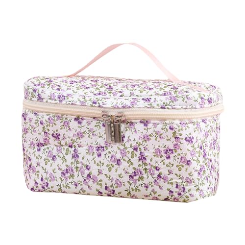 Kosmetikbeutel Make Up Tasche Handtasche Für Frauen Mädchen Reißverschluss Großer Kapazität Square Toilietrier Organizer Für Heimreiseversprecher Organisator von RETUOLWAG
