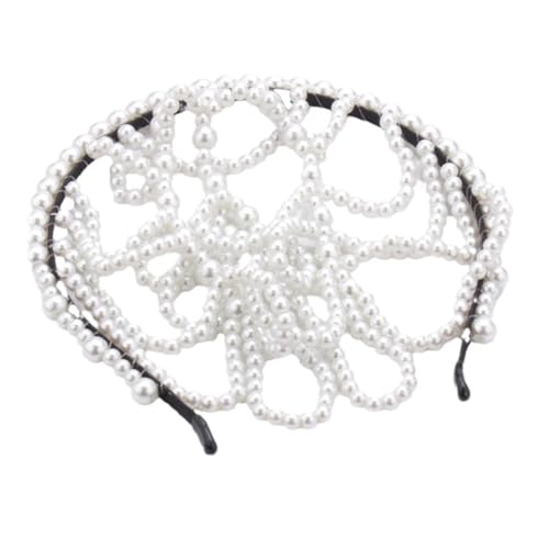 Luxuriöses Perlennetz-Haarschmuck, Haarschmuck für Eleganz und Komfort bei Hochzeiten oder Abendveranstaltungen, Abschlussbällen von RETUOLWAG