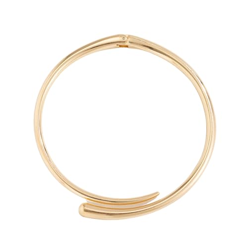 Mode Frauen Gold/Silbermanschette Halskette Breites Metall Open Choker Geometrische Frühlingskragen Neckchain Party Schmuck Statement von RETUOLWAG