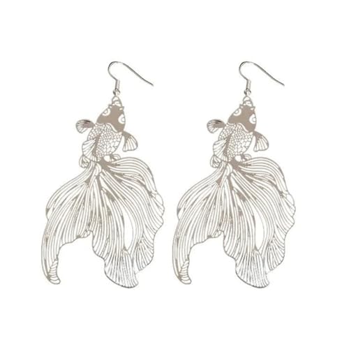 Mode Geometrische Ohrringe Accessoire Stilvolle Fischformringe Auffällige Haken Für Mode Stürmerinnen Stilvoller Geometrischer Schmuck Für Frauen von RETUOLWAG