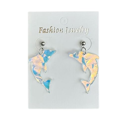 Modeohrringe Ohrschmuck Stilvolles Ozean Thema Drop Acryltextur Für Verschiedene Anlässe Acrylohrringe Geeignet von RETUOLWAG
