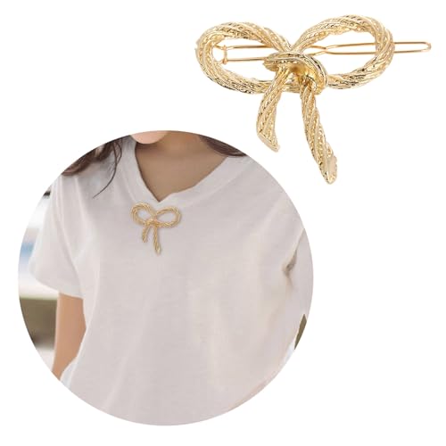 Moderne Verdrehte Bowknot Brosche Schmücken Exquisites Revers Pin Mode Dress Accessoire Für Tägliche Verschleißdaten Partys Sozialer Event Accessoires von RETUOLWAG