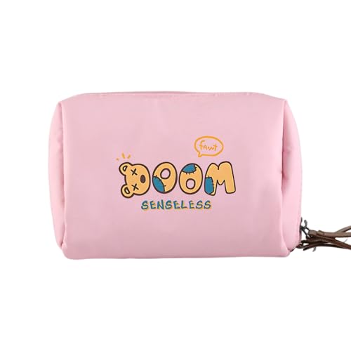 Multifunktionale Kosmetiktasche, organisiert, praktische Nylon-Make-up-Tasche für Reisen, Fitnessstudio, unverzichtbare kompakte Aufbewahrungslösung, Reise-Make-up-Organizer, B, Mass Beauty von RETUOLWAG