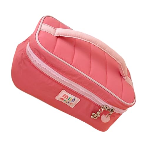 Multifunktionaler Reise-Kosmetik-Organizer mit mehreren Fächern, großes Fassungsvermögen, praktische Make-up-Tasche für lange Reisen, Geschäftsreisen, Kulturbeutel mit ergonomischem Griff-Design, a von RETUOLWAG