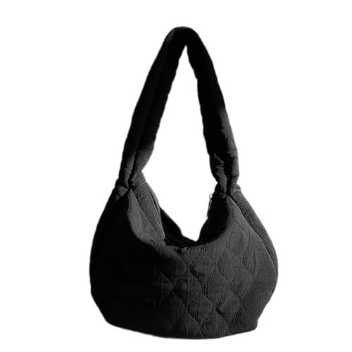 RETUOLWAG 2024 NEU NEU NYLON DUMPLING BAG Für Frauen Mädchen Große Kapazität Gestackte Umhängetasche Modetrendy Vielseitige Einkäufe Große Kapazität Gesteppt von RETUOLWAG