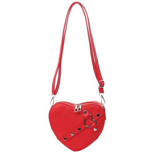 RETUOLWAG 2024 Umhängetaschen Herzform Nietkern Cross Body Tasche Leder Telefontasche Für Mädchen Frauen RETUOLWAG 2024 Umhängetaschen Herzform Nietkern Cross Body Tasche Leder Telefontasche Für Mädchen Frauen von RETUOLWAG