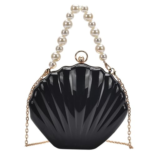 RETUOLWAG Crossbody Umhängetaschen Hochzeitskupplungen Mädchen Frauen Abendbeutel Party Shell Perlengriff Handtasche von RETUOLWAG