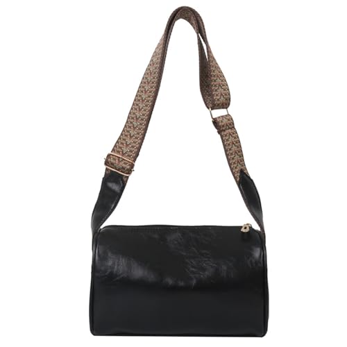 RETUOLWAG Damen Vintage PU Leder Crossbody Bag Persönlichkeit Geometrisch Weitgurt Schulter Modische Kleine Handtasche Geldbörsen Für Den Täglichen Gebrauch von RETUOLWAG