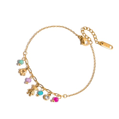 RETUOLWAG Drei Stile, florale Designs, Edelstahlkette, Schmuckzubehör, Geschenkideen, verstellbare Kette, Einheitsgröße, Wie beschrieben RETUOLWAG Drei Stile, florale Designs, Edelstahlkette, Schmuckzubehör, Geschenkideen, verstellbare Kette, Einheitsgröße, Wie beschrieben von RETUOLWAG