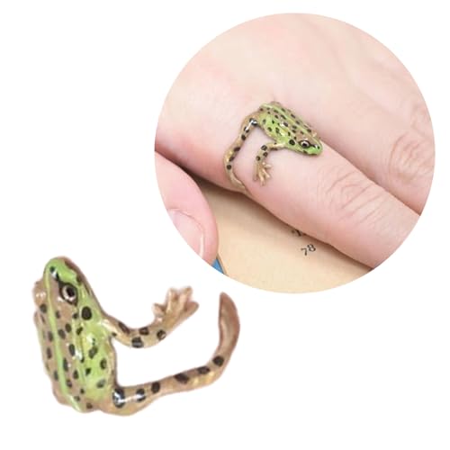 RETUOLWAG Einzigartige Froschförmige Ringe Hoher Politur Offene Personalisierte Finger Unisex Accessoire Für Männer Und Frauen Date Night Accessoire von RETUOLWAG