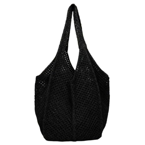 RETUOLWAG Elegante Strickbeutel Umhängetasche Lässige Unterarmtaschen Mehrzweck Netzhandtasche Leichte Fahrtasche Für Trendige Frauen Weich Bequeme Textur von RETUOLWAG