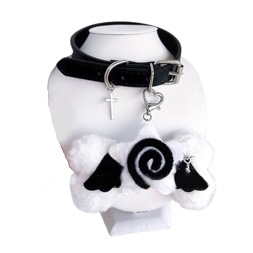RETUOLWAG Engels Bone Anhänger Unverwechselbar Und Trendsend CHOKER Halskette Knochenkragen Mit Engel Und Funkeln Für Frauen Des Accessoires Für Follower von RETUOLWAG