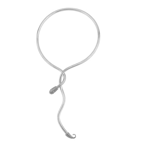 RETUOLWAG Flexible Schlangen-Schlüsselbein-Halskette, gedreht, elegante Legierung, Schmuck für den täglichen Gebrauch und besondere Anlässe, trendiges Schlangenarmband, Einheitsgröße, Wie beschrieben von RETUOLWAG