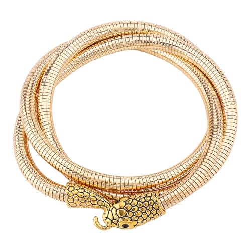 RETUOLWAG Flexible Schlangen-Schlüsselbein-Halskette, gedreht, elegante Legierung, Schmuck für den täglichen Gebrauch und besondere Anlässe, trendiges Schlangenarmband, Einheitsgröße, Wie beschrieben von RETUOLWAG