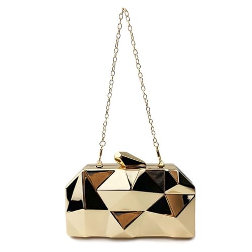 RETUOLWAG Frauen Bag Box Umhängetasche Silver Abend Acrylhhandtasche Kette Gurt Crossbody Fest Für Hochzeit Frauen Schachtel Schulter Silber Clutch Handtasche von RETUOLWAG
