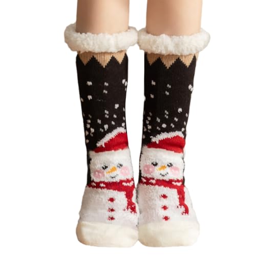 RETUOLWAG Frauen Weihnachten Schneemann Gingerbreads Fuzzy Slipper Socken Winter Warmes Fleece Fleece Gleichstrom Gripper Thermalbodensocken WeihnachtS Fuzzy Slipper RETUOLWAG Frauen Weihnachten Schneemann Gingerbreads Fuzzy Slipper Socken Winter Warmes Fleece Fleece Gleichstrom Gripper Thermalbodensocken WeihnachtS Fuzzy Slipper von RETUOLWAG