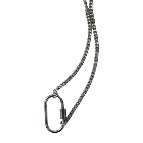 RETUOLWAG Geometrische Ovalverschluss Halskette Accessoire Delicate Twist Open Designs Mit Layering Option Für Mode Forward Frauen Stapelbare Halskette von RETUOLWAG