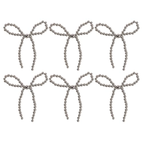 RETUOLWAG Handgefertigter Schleifen-Schmuckteil, einzigartige Schleifenkomponente, Hochzeitsschmuck, Charm, Acryl-Textur für Haar und Handgelenk von RETUOLWAG