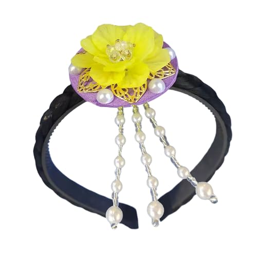 RETUOLWAG Komfortable Koreanische Stile Muschelblume Kopfbedeckungen Designs Tragbar Für Kulturelle Feierlichkeiten Von Kindern Stilvolle Outfits Kulturelle Kopfbedeckung von RETUOLWAG