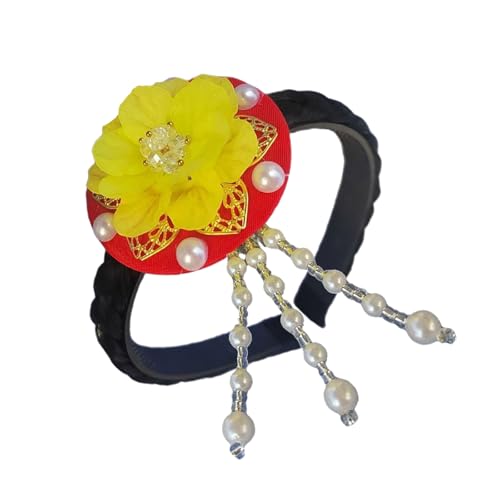 RETUOLWAG Komfortable Koreanische Stile Muschelblume Kopfbedeckungen Designs Tragbar Für Kulturelle Feierlichkeiten Von Kindern Stilvolle Outfits Kulturelle Kopfbedeckung von RETUOLWAG