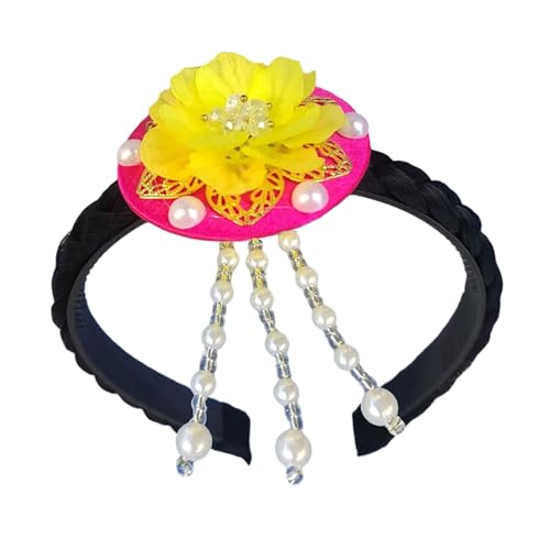 RETUOLWAG Komfortable Koreanische Stile Muschelblume Kopfbedeckungen Designs Tragbar Für Kulturelle Feierlichkeiten Von Kindern Stilvolle Outfits Kulturelle Kopfbedeckung von RETUOLWAG