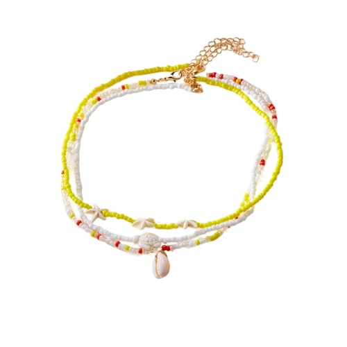 RETUOLWAG Mehrschichtige Halskette mit Meeresschildkröten, Muscheln, Seesternen, Perlen, Charm, verstellbare Länge, Schmuckzubehör, mehrlagige Halskette, Schildkröten-Muschel, Einheitsgröße, Wie RETUOLWAG Mehrschichtige Halskette mit Meeresschildkröten, Muscheln, Seesternen, Perlen, Charm, verstellbare Länge, Schmuckzubehör, mehrlagige Halskette, Schildkröten-Muschel, Einheitsgröße, Wie von RETUOLWAG