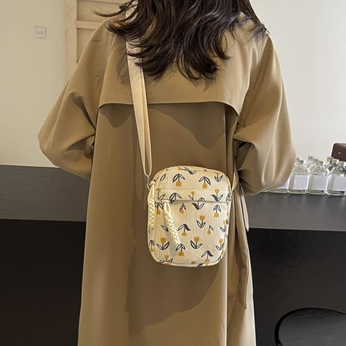 RETUOLWAG Mode Cord Umhängetasche Für Frauen Crossbody Geldbörse Mit Einzigartigen Erdbeerdesigns Und Verstellbaren Riemen Frauen Lässige Taschen von RETUOLWAG