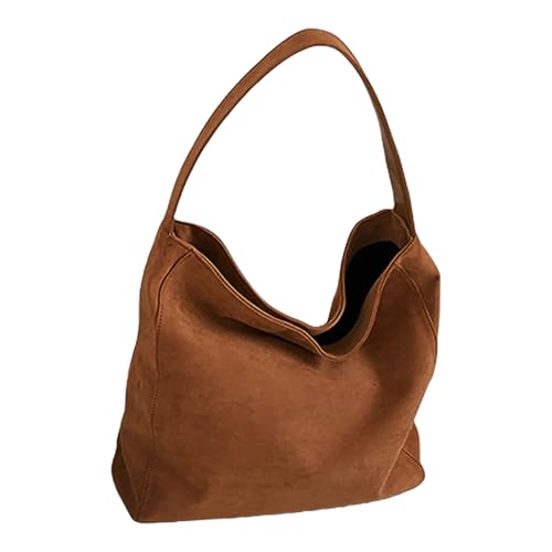 RETUOLWAG Mode Damen Faux Suedes Umhängetasche Mit Oberen Weiche Textur Große Fachhandtasche Für Die Arbeit Und Einkaufen Tägliche Arbeit Handtasche von RETUOLWAG