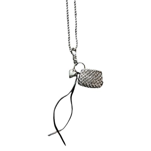 RETUOLWAG Mode Leder Quasten Halskette Trendy Herzcharme Schmuck Mit Robusten Lederquasten Und Gewebten Look Legierungsmaterial von RETUOLWAG