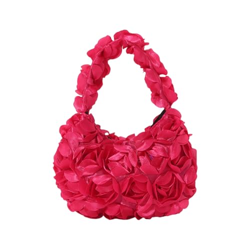 RETUOLWAG Mode Pailletten Blumen Handtasche Elegante Rose Blumenklammer Geldbeutel Abendtasche Für Frauen Hochzeit Bankette Party Blumen Bankette von RETUOLWAG