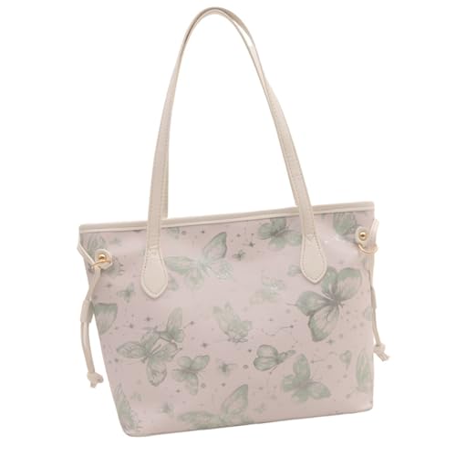 RETUOLWAG Modische PU Leder Umhängetasche Handtaschen Für Frauen Große Kapazität Lässige Handtasche Für Strand Und Tägliche Verwendung Schmetterlingsmuster Umhängetasche von RETUOLWAG