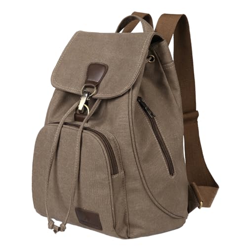RETUOLWAG Multi Funktionaler Frauen Rucksack Großer Kapazitätsdaypack Buchbeutel Für Schuleinkäufe Und Outdoor Aktivitäten Canvas School Rucksack von RETUOLWAG