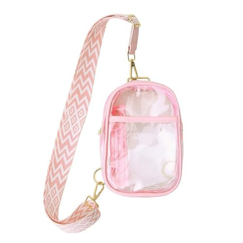 RETUOLWAG Multifunktionaler Schlingbeutel Für Frau Und Mann Kleines Crossbody Clear Stadium Genehmigte Brust Rucksäcke Clear Pack Stadium Crossbody Brust Zugelassen von RETUOLWAG