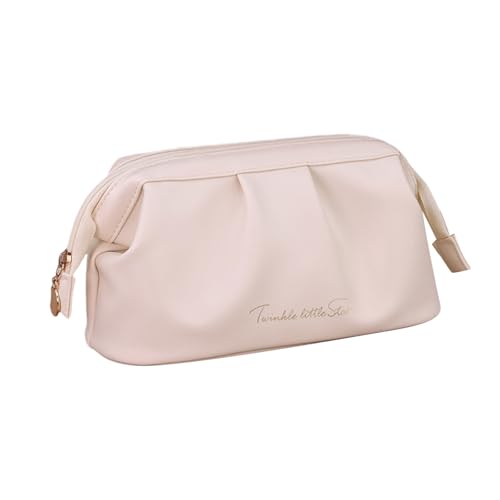 RETUOLWAG Reisekosmetikbeutel 10x21x12cm PU Leder Halten Kosmetika Große Kapazität Für Frauen Und Mädchen Make Up Toiletten Toiletten Reisen Kosmetikstrand Große Kapazität Wäsche von RETUOLWAG