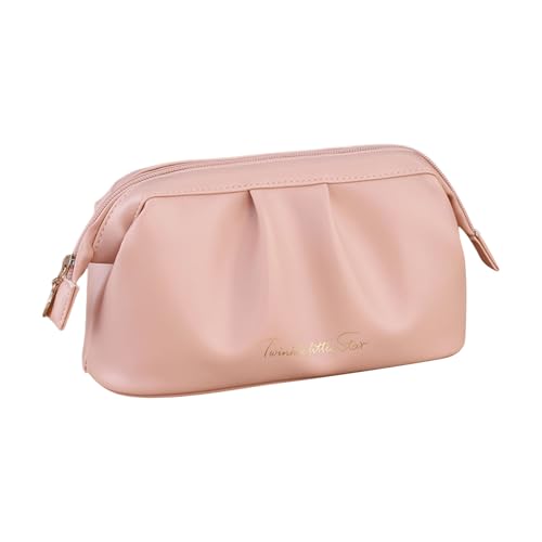 RETUOLWAG Reisekosmetikbeutel 10x21x12cm PU Leder Halten Kosmetika Große Kapazität Für Frauen Und Mädchen Make Up Toiletten Toiletten Reisen Kosmetikstrand Große Kapazität Wäsche von RETUOLWAG