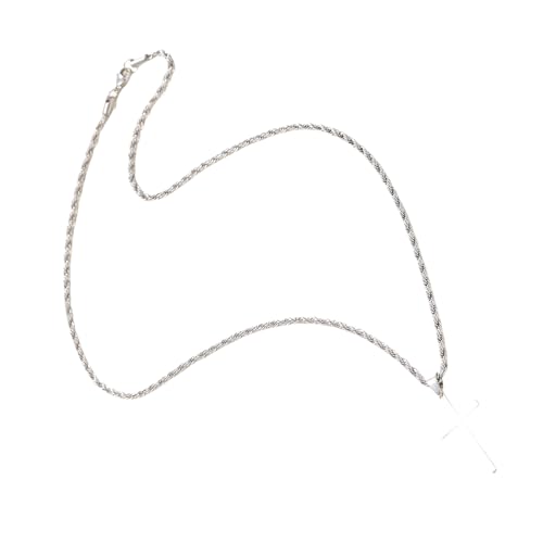 RETUOLWAG Robuste Legierung Kreuzt Anhänger Halskette Minimalisten Elegantes Farbschmuckzubehör Für Männer Und Frauen Mode Chokergeschenke Unisex Crosses Halskette von RETUOLWAG