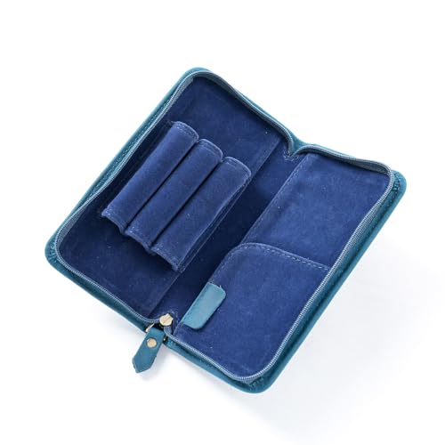 RETUOLWAG Stiftbeutel Brunnen Hülle 3 Geteilte Slots Reißverschlusshalter Große Kapazität Stapleitiger Bag School Office Supplies von RETUOLWAG