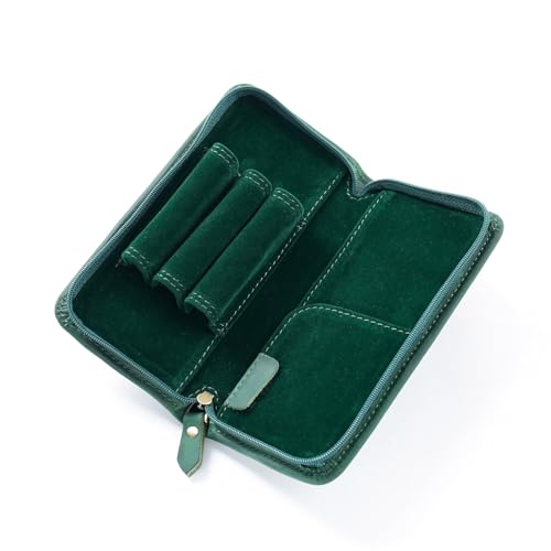 RETUOLWAG Stiftbeutel Brunnen Hülle 3 Geteilte Slots Reißverschlusshalter Große Kapazität Stapleitiger Bag School Office Supplies von RETUOLWAG