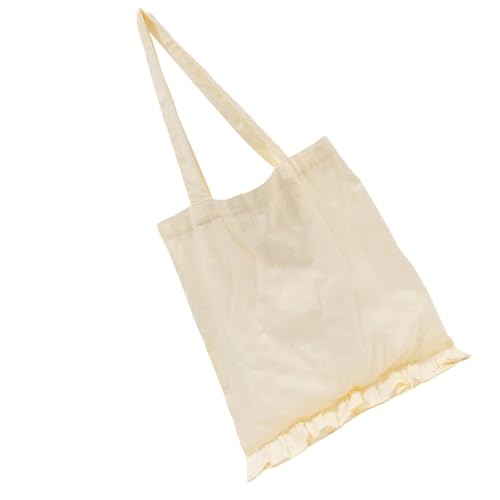 RETUOLWAG Stilvolle gesteppte Umhängetasche, leichtes Polyester, Spitzenbesatz, lässige Tasche mit Tragegriff oben, Unterarm-Geldbörse für den täglichen Gebrauch, praktisches Polyester, gelb, One Size von RETUOLWAG