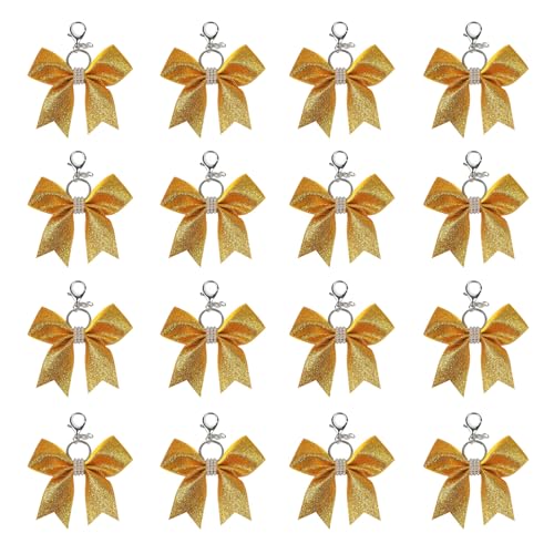 RETUOLWAG Vielseitiger Cheerleading-Schlüsselanhänger mit Schleife und Glitzersteinen für Handyketten oder Taschen von RETUOLWAG