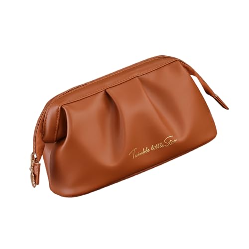 RETUOLWAG Reisekosmetikbeutel 10x21x12cm PU Leder Halten Kosmetika Große Kapazität Für Frauen Und Mädchen Make Up Toiletten Toiletten Reisen Kosmetikstrand Große Kapazität Wäsche von RETUOLWAG