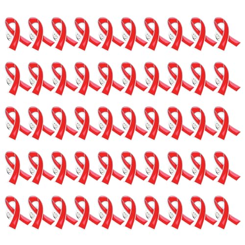 Ribbon Pin Awareness Revers Brosche Pin Email Revers Für HIV Ribbon Brosche von RETUOLWAG