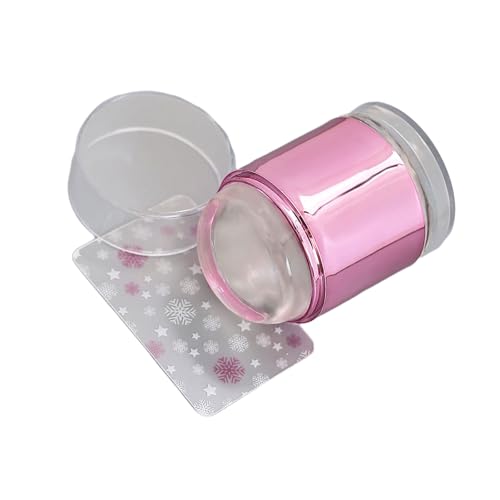 Silikon-Stempel-Set für französische Nägel, mit Schabern, rund, sichtbar, für Nägel, Kunst, Maniküre, Designs, französischer Stempel Silikon-Stempel-Set für französische Nägel, mit Schabern, rund, sichtbar, für Nägel, Kunst, Maniküre, Designs, französischer Stempel von RETUOLWAG