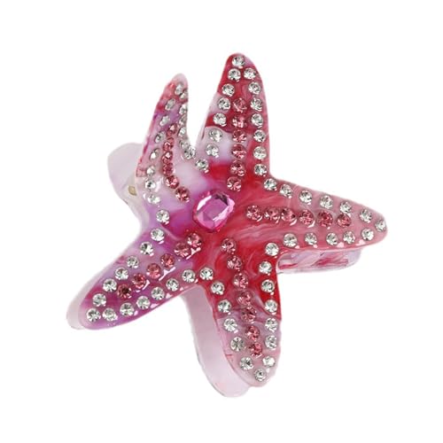 Stern-Haarklammer für Damen und Mädchen, süße Strasssteine, Stern-Haarnadeln, Kiefer-Clip, Haarspangen, Pferdeschwanz-Halter, Ornament von RETUOLWAG