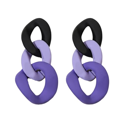 Stilvolle Bunte Acryl Drop Ohrringe Mode Schmuck Acryl Textur Perfekt Für Partys Und Alltagsoutfits Trendige Ohrringe Für Frauen von RETUOLWAG