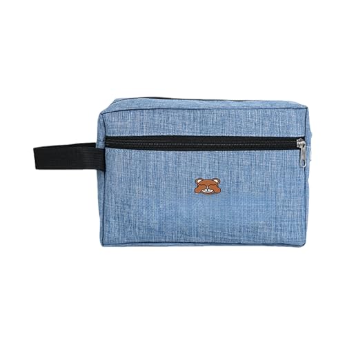 Tragbare Kosmetiktasche mit mehreren Taschen, für Reisen, organisiert, Bären-Druck, Make-up-Tasche für Damen, Outdoor-Aktivitäten und schnelle Reise, kompakte Kosmetikaufbewahrung für Pendler von RETUOLWAG